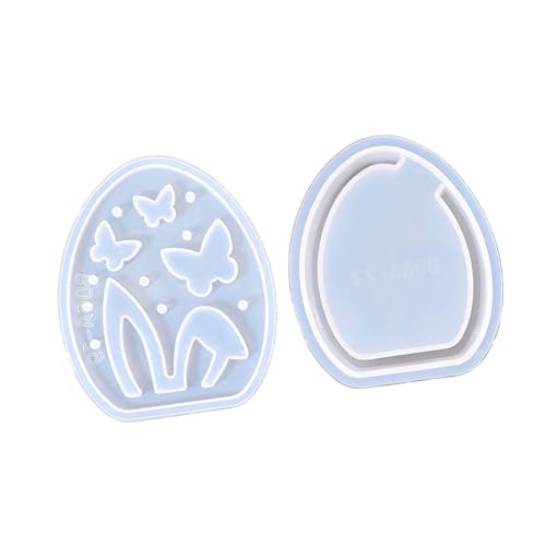 Silikon-Teelichthalter mit ausgehöhlten Hasen zur Herstellung von Teelichthaltern, Gipsdekoration, Epoxidharz-Formen, Osterhasen-Form von ZEPFJHE