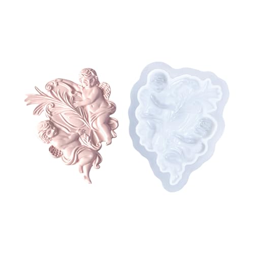 Silikonform-Set mit Engel-Muster, Textur für künstlerische Kreationen und festliche Atmosphäre, dekorative Formen von ZEPFJHE