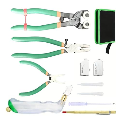 Stabiles Glas- und Fliesenzangenwerkzeug-Set, stabiles Schneidwerkzeug, ideal für präzises Schneiden und sicheres Pressen, professionelle Fliesen Stabiles Glas- und Fliesenzangenwerkzeug-Set, stabiles Schneidwerkzeug, ideal für präzises Schneiden und sicheres Pressen, professionelle Fliesen von ZEPFJHE