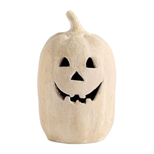 Terrakottas Kürbiskornament Jacks O Glims Halloween Dekore wasserdichte Künstliche Dekore Mittelstücke Terrakottas Ornament von ZEPFJHE