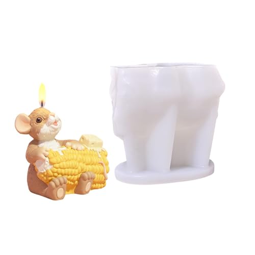 Tragbare Mauskäse Mais Kerze Schimmel Hitzebeständige Silikonmaterialien Zum Backen Von Handwerk Und Harzwerkzeug Cartoon Kuchen Dekorieren Silikonform Tragbare Mauskäse Mais Kerze Schimmel Hitzebeständige Silikonmaterialien Zum Backen Von Handwerk Und Harzwerkzeug Cartoon Kuchen Dekorieren Silikonform von ZEPFJHE