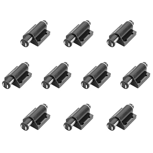 Türschnäpper zum Öffnen, Metallriegel-Set für Schranktür, geeignet für Küche, Bad, Büro, minimalistische Schrankbeschläge, 10 Stück Türschnäpper zum Öffnen, Metallriegel-Set für Schranktür, geeignet für Küche, Bad, Büro, minimalistische Schrankbeschläge, 10 Stück von ZEPFJHE