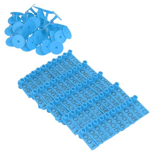 ZEPFJHE 100 Stück Vieh-Earcon-Klemme zur Identifizierung von Schafen, Zucht und Management-Werkzeug, geeignet für Rinder, Schweine, Schafe, Nutztier-Management-Werkzeug von ZEPFJHE