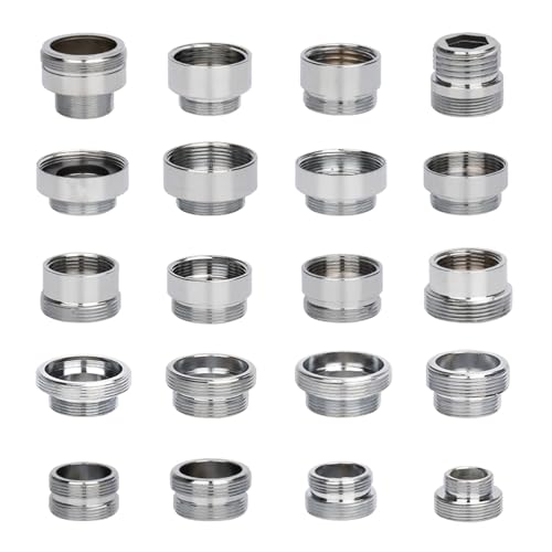 ZEPFJHE 20 Stück männlich weiblich Spüle Wasserhahn Adapter Gewindeverbinder für Küchenspüle Belüfter und Gartenschläuche Anschluss Wasserfilter Adapter von ZEPFJHE