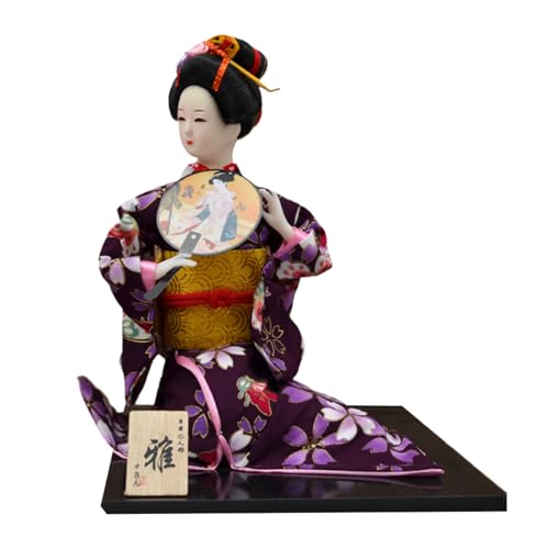 ZEPFJHE 30,5 cm Kimono-Spielzeugfigur, Schreibtisch-Ornament, für einen Hauch japanischer Dekoration in jedem Raum oder Restaurant, kulturelle Kunsthandwerk von ZEPFJHE
