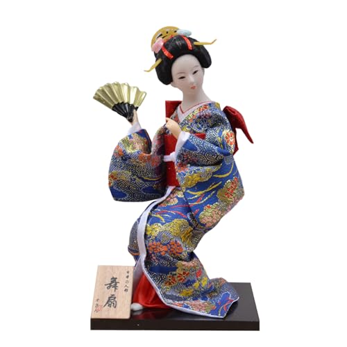 ZEPFJHE 30,5 cm Kimono-Spielzeugfigur, Schreibtisch-Ornament, für einen Hauch japanischer Dekoration in jedem Raum oder Restaurant, kulturelle Kunsthandwerk von ZEPFJHE