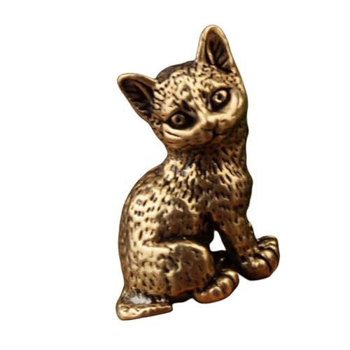 ZEPFJHE Antike Vintage Messing Katzen Skulptur Miniatur Schreibtisch Dekoration Detaillierte Kätzchen Figur Häuser Akzent Geschenk Detaillierte Messing Katzen Skulptur ZEPFJHE Antike Vintage Messing Katzen Skulptur Miniatur Schreibtisch Dekoration Detaillierte Kätzchen Figur Häuser Akzent Geschenk Detaillierte Messing Katzen Skulptur von ZEPFJHE