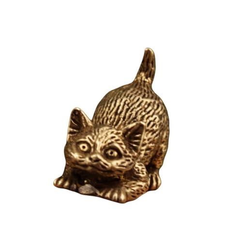 ZEPFJHE Antike Vintage Messing Katzen Skulptur Miniatur Schreibtisch Dekoration Detaillierte Kätzchen Figur Häuser Akzent Geschenk Detaillierte Messing Katzen Skulptur ZEPFJHE Antike Vintage Messing Katzen Skulptur Miniatur Schreibtisch Dekoration Detaillierte Kätzchen Figur Häuser Akzent Geschenk Detaillierte Messing Katzen Skulptur von ZEPFJHE