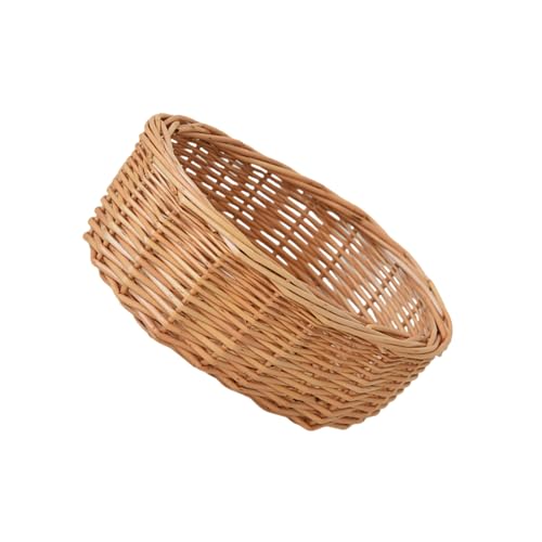 ZEPFJHE Artistics handgefertigtes Rattan-Serviertablett, geräumig und stabil, geeignet für die Präsentation von Obst in jedem Raum des Hauses, Ornament, großes Fassungsvermögen, Obsthalter von ZEPFJHE