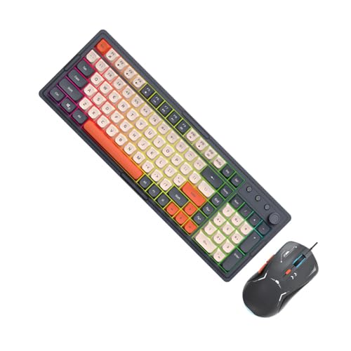 ZEPFJHE Benutzerfreundliches Kabel-Tastatur-Set mit hochklarer Beschriftung für den professionellen und Freizeitgebrauch ZEPFJHE Benutzerfreundliches Kabel-Tastatur-Set mit hochklarer Beschriftung für den professionellen und Freizeitgebrauch von ZEPFJHE