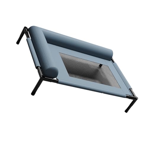 ZEPFJHE Erhöhtes Hundebett mit atmungsaktivem Netz und Kissen, kauresistentes Design, waschbares Haustierbett für kleine bis mittelgroße Hunde von ZEPFJHE