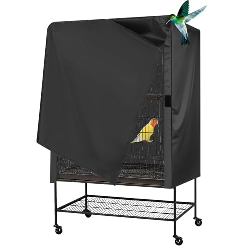 ZEPFJHE Extra breite Abdeckung für Vogelkäfig, Polyester, für Papageien und kleine Vögel, atmungsaktiver Papageienkäfig ZEPFJHE Extra breite Abdeckung für Vogelkäfig, Polyester, für Papageien und kleine Vögel, atmungsaktiver Papageienkäfig von ZEPFJHE