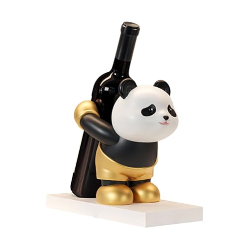 ZEPFJHE Handgefertigte Panda-Weinregal-Skulptur zum Präsentieren in Schränken oder auf Arbeitsplatten für die Aufbewahrung im Schrank, dekorative Halterungen ZEPFJHE Handgefertigte Panda-Weinregal-Skulptur zum Präsentieren in Schränken oder auf Arbeitsplatten für die Aufbewahrung im Schrank, dekorative Halterungen von ZEPFJHE