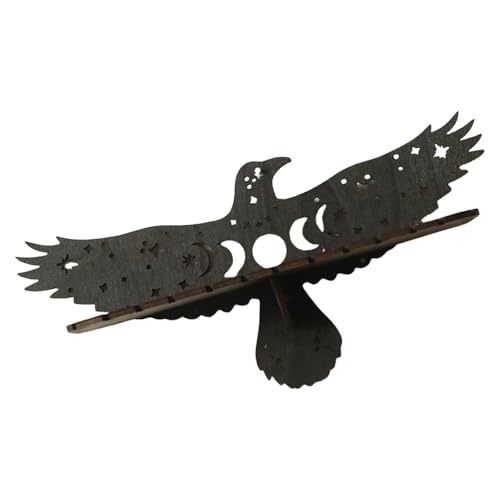 ZEPFJHE Hawks Wandregal, schwebendes Regal, rustikal, montiert, Holzregale für Wohnzimmer, Badezimmer, Küche, Dekor, Hawks-Regal von ZEPFJHE