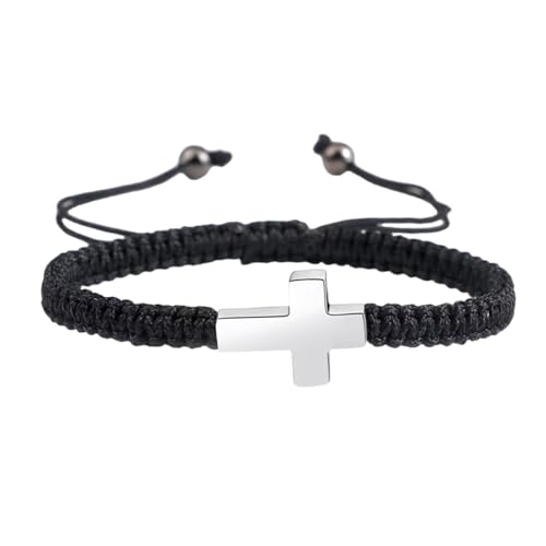 ZEPFJHE Komfortables Haustier-Gedenkband, gekreuzt, verstellbares Handgelenkseil, Gedenkschmuck, Zubehör für Haustierverlust, Handflechtkette von ZEPFJHE