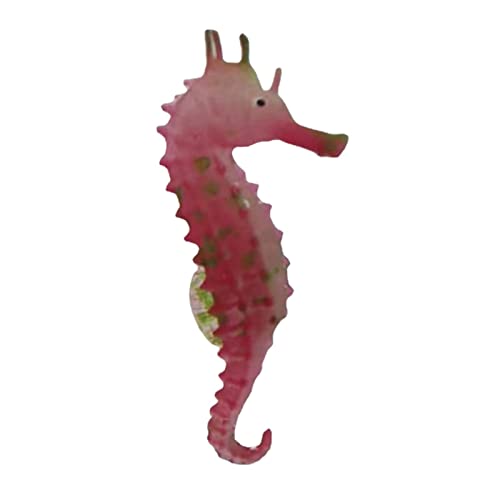 ZEPFJHE Künstliche Fische aus Silikon, Seepferdchen-Ornament, Unterwasser-Dekoration, leuchtet im Dunkeln von ZEPFJHE