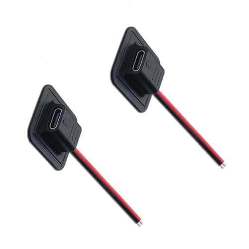 ZEPFJHE Lötbare Steckverbinder, Stromkabel für mehrere Geräte, Ladeinstallation mit Typ-C-USB-DC5521-Anschluss von ZEPFJHE