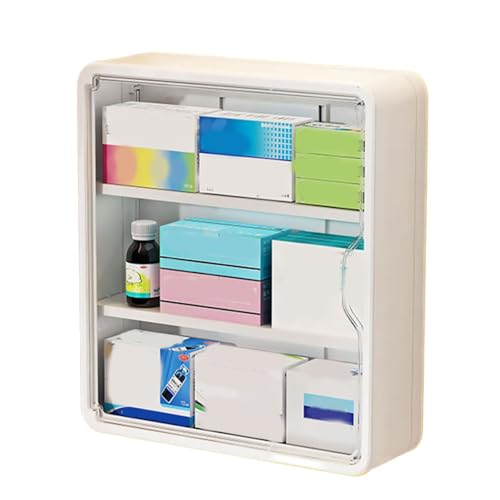 ZEPFJHE Mehrschichtige Aufbewahrungsbox zum Aufhängen an der Wand, einfache Installation, mehrschichtiges Regal, Platzoptimierungswerkzeug für die Organisation zu Hause, wandmontierter Organizer von ZEPFJHE