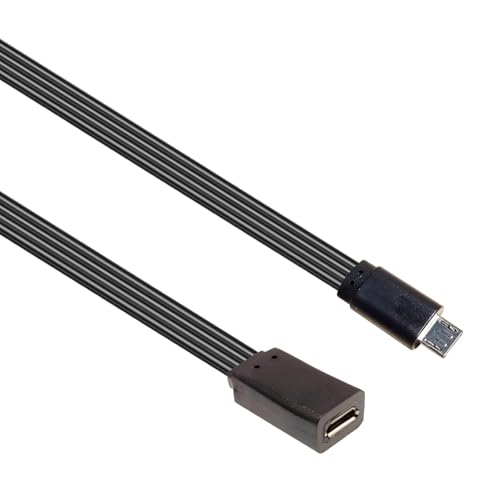 ZEPFJHE Micro-USB-Verlängerungskabel, 90 Grad abgewinkelt, flach, Silikon, Lade- und Datenkabel für Smartphones, Tablets, Kameras ZEPFJHE Micro-USB-Verlängerungskabel, 90 Grad abgewinkelt, flach, Silikon, Lade- und Datenkabel für Smartphones, Tablets, Kameras von ZEPFJHE