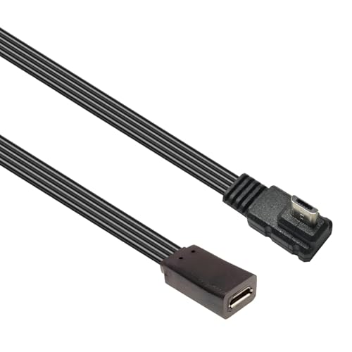 ZEPFJHE Micro-USB-Verlängerungskabel, 90 Grad abgewinkelt, flach, Silikon, Lade- und Datenkabel für Smartphones, Tablets, Kameras ZEPFJHE Micro-USB-Verlängerungskabel, 90 Grad abgewinkelt, flach, Silikon, Lade- und Datenkabel für Smartphones, Tablets, Kameras von ZEPFJHE