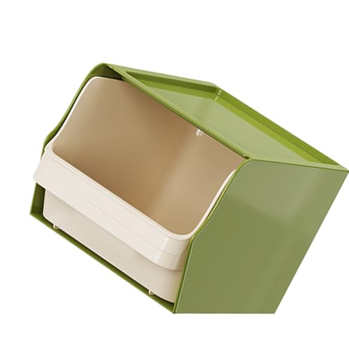ZEPFJHE Multifunktionales Polypropylen-Teebeutelregal, klares Fenster, stapelbar, Schreibtisch- oder Wandaufbewahrung für Büro-Snacks und Kaffee, Wandhalterung, Küchen-Organizer für Snacks und Snacks von ZEPFJHE