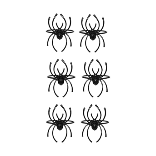 ZEPFJHE Packung Von 6 Realistischen Spinnen Geformte Legierung Gearbeitet von ZEPFJHE