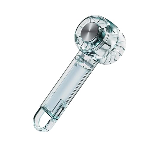 ZEPFJHE Transparency Tragbarer Handventilator, hohe Geschwindigkeiten, verstellbarer Ventilator mit 1200 mAh Akku, USB-wiederaufladbares Kühlgerät von ZEPFJHE