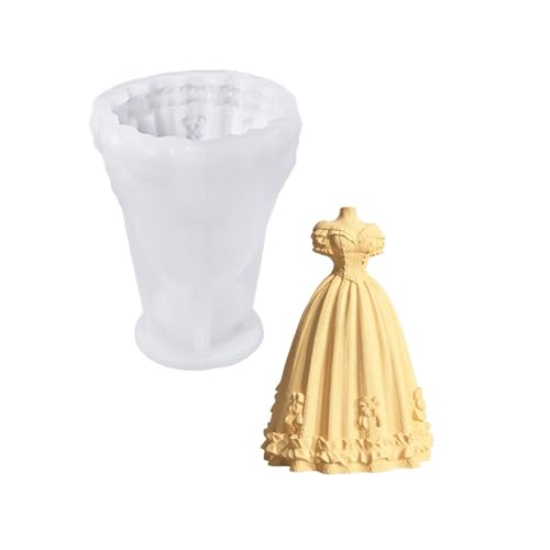 Zarte Hochzeitskleiderform Kerze Silikonform Perfekt Zum Erstellen Eleganter Kerzen Und Individuellen Geschenke Hohe Genauigkeit Silikonform Zarte Hochzeitskleiderform Kerze Silikonform Perfekt Zum Erstellen Eleganter Kerzen Und Individuellen Geschenke Hohe Genauigkeit Silikonform von ZEPFJHE