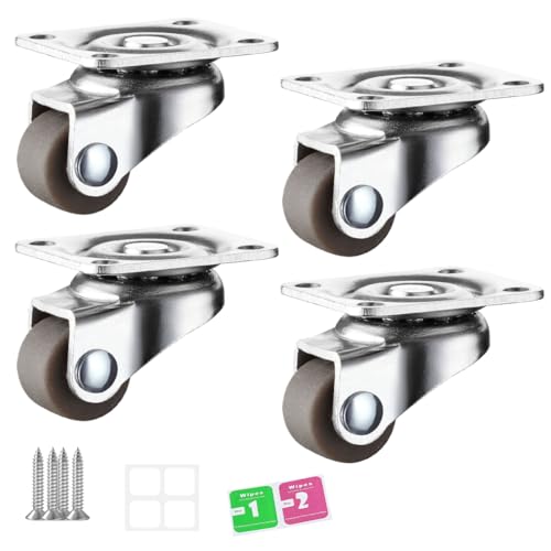 ZEPIQOR 4PCS Kleine Möbelrollen Lenkrollen 360 Grad Mini Räder Lenkrollen Klein Drehbar Rollenrad aus Gummi Transportrollen Universalrad Universal Rollenmit Schrauben für Mini Möbel Aufbewahrungsbox ZEPIQOR 4PCS Kleine Möbelrollen Lenkrollen 360 Grad Mini Räder Lenkrollen Klein Drehbar Rollenrad aus Gummi Transportrollen Universalrad Universal Rollenmit Schrauben für Mini Möbel Aufbewahrungsbox von ZEPIQOR