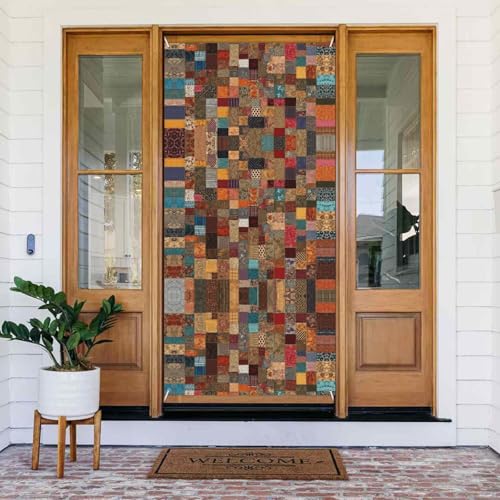 Patchwork-Türbanner im afrikanischen Stil mit Seil, wiederverwendbare Feiertagstürabdeckung für Halloween, Weihnachten, Polyester, Outdoor-Dekoration, Geschenk Patchwork-Türbanner im afrikanischen Stil mit Seil, wiederverwendbare Feiertagstürabdeckung für Halloween, Weihnachten, Polyester, Outdoor-Dekoration, Geschenk von ZERAOKE
