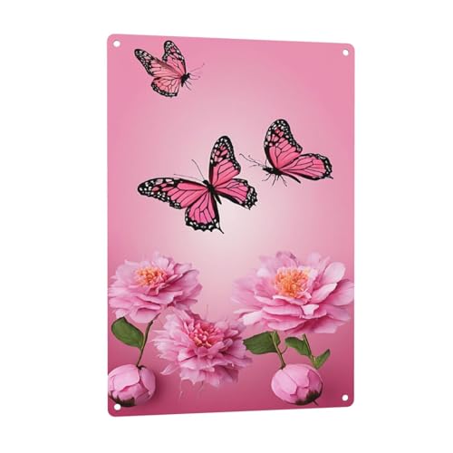 Schmetterlings-Druck, 20,3 x 30,5 cm, Aluminium-Kunst, rostfrei, für Hotels und Büros, für Sicherheits- und Informationsschilder Schmetterlings-Druck, 20,3 x 30,5 cm, Aluminium-Kunst, rostfrei, für Hotels und Büros, für Sicherheits- und Informationsschilder von ZERAOKE