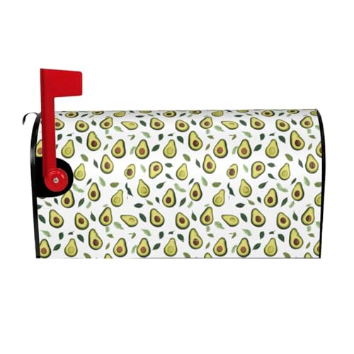ZERAOKE (Avocado) Personalisierte Briefkastenabdeckungen, magnetisch (Standardgröße 45,7 x 53,3 cm), Briefkastenabdeckung, Briefkastenabdeckung für Garten, Hof, Dekoration für draußen, Zuhause und von ZERAOKE