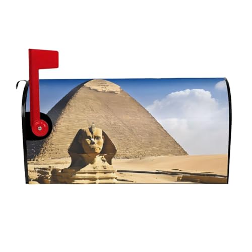 ZERAOKE Personalisierte Briefkastenabdeckungen (Pyramids of Egypt) magnetisch (große Größe 64,8 x 53,3 cm), Briefkastenabdeckung, Briefkastenabdeckung für Garten, Hof, Dekoration für draußen von ZERAOKE