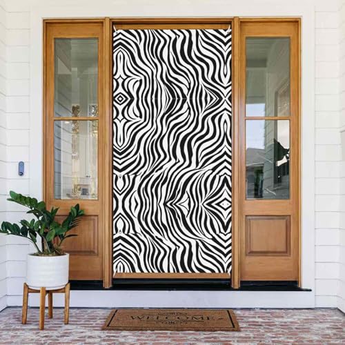 Zebra-Druck – Festive-Türbanner mit Seil, wiederverwendbare Feiertagstürabdeckung für Halloween, Weihnachten, Polyester, Outdoor-Dekoration, Geschenk Zebra-Druck – Festive-Türbanner mit Seil, wiederverwendbare Feiertagstürabdeckung für Halloween, Weihnachten, Polyester, Outdoor-Dekoration, Geschenk von ZERAOKE