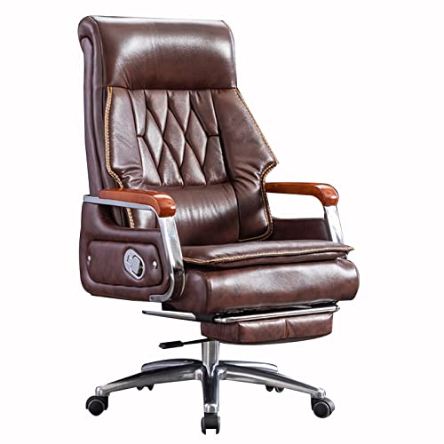 Ergonomischer Bürostuhl mit hoher Elastizitätsschwamm -Unterstützung 155 ° Neigung Winkel Springkissen und teleskopische Füße HIPTIAL SWIVIL STUHR FÜR Office PC Gaming und Executive Use (Dark Curry) von ZERAPH