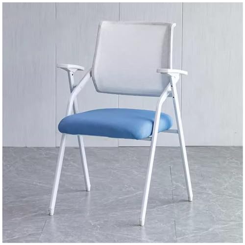 ZERAPH Blue Foldable Office Chair mit Rückenlehne und Armlehne Ergonomischer Schreibtischstuhl für Konferenzraum Meeting Training Stabhocker für den Bürogebrauch ZERAPH Blue Foldable Office Chair mit Rückenlehne und Armlehne Ergonomischer Schreibtischstuhl für Konferenzraum Meeting Training Stabhocker für den Bürogebrauch von ZERAPH