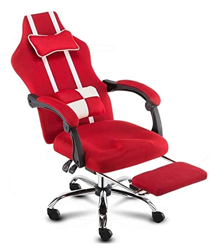 ZERAPH Bürostuhl Computerstuhl Aufzugsschwenkstuhl Office Stuhl Hochrückenlieger Stuhl mit Fußschemel -ergonomischer Spielstuhl von ZERAPH