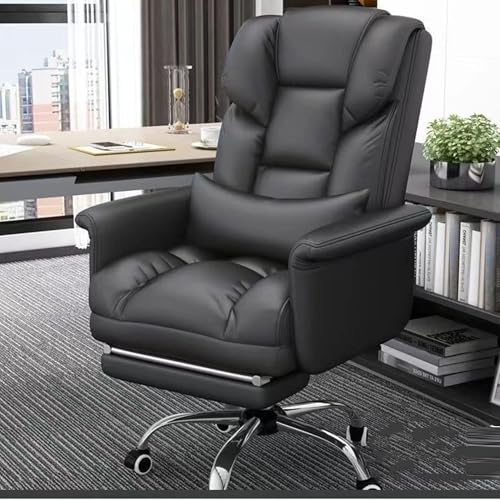 ZERAPH Ergonomic Gaming Office Desk Stuhl mit rockiger Funktion Comfy Gamer PC Workstation 135 ° Recline Recline RETRAKTIBLICHE FOODREST PU Leder Boss Office Sofa Schwenkspielstuhl mit Einstellbarer von ZERAPH