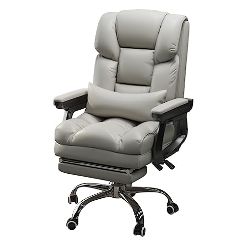 ZERAPH Ergonomischer Gaming -Stuhl für Erwachsene High Back Desk Stuhl mit Metall Armlehne Boss Lift und Fußstütze ideal für Schlafzimmer und Büro (Grau) von ZERAPH