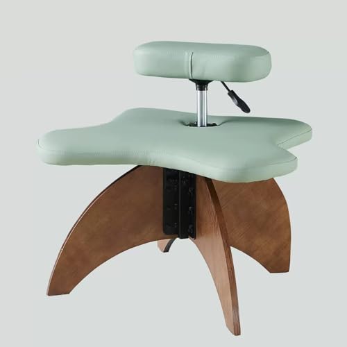 ZERAPH Ergonomischer Knienstuhl mit Kissen und massiver Holzrahmenhöhe Verstellbarer Meditationsstuhl für Office Cross Legged Design für Haltungunterstützung von ZERAPH