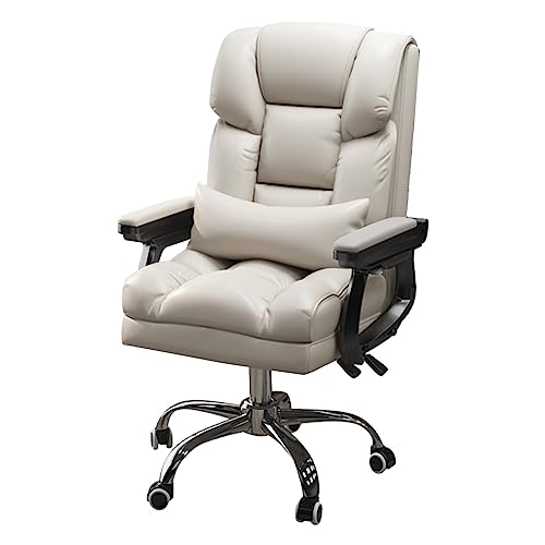 ZERAPH Ergonomischer Spielstuhl für Erwachsene hohe Back -Office -Schreibtischstuhl mit Metall Armlehnen Boss Lift Design ideal für Home Office Schlafzimmer Wohnzimmer Beige Farboption ZERAPH Ergonomischer Spielstuhl für Erwachsene hohe Back -Office -Schreibtischstuhl mit Metall Armlehnen Boss Lift Design ideal für Home Office Schlafzimmer Wohnzimmer Beige Farboption von ZERAPH