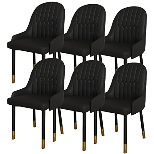 ZERAPH Esszimmerstühle Set 6 PU Leder Ergonomie Armlehnen Sitz robust von ZERAPH