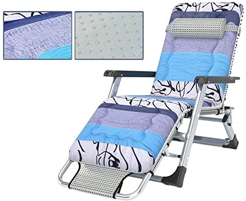 ZERAPH Klassische Lounge -Stühle Sun Lounger/Zero Gravity Patio Lounger Stuhl, im Garten Outdoors Ließer Strand Klappstuhl Übergroße Unterstützung 440lbs, Sunloungger (mit Kissen) von ZERAPH