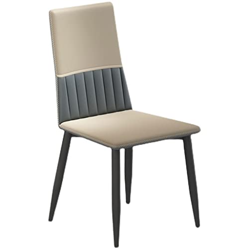 ZERAPH Küche Esszimmerstühle Schlafzimmer Heiratsraum Balkon Sofa Stuhl robuste Stahlbeine (Farbe: Beige) von ZERAPH