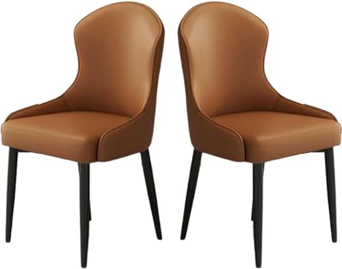 ZERAPH Moderne Esstühle Set mit 2 gepolsterten Akzentstühlen gepolsterte Seitenstuhl Sessel Wohnzimmerstühle Einfacher Haushalt Essstuhl Nordic Lounge Stuhl für Pulverzimmer/Living R geeignet von ZERAPH