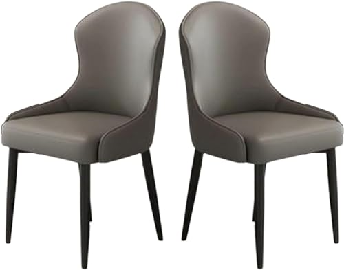 ZERAPH Moderne Esstühle Set mit 2 gepolsterten Akzentstühlen gepolsterte Seitenstuhl Sessel Wohnzimmerstühle Einfacher Haushalt Essstuhl Nordic Lounge Stuhl für Pulverzimmer/Living R geeignet von ZERAPH