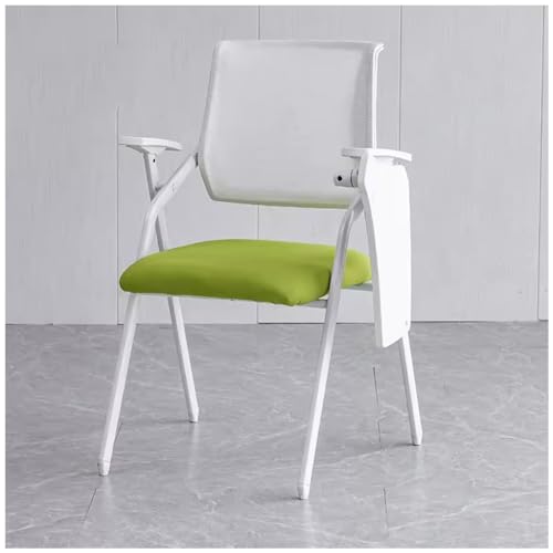 ZERAPH Moderner ergonomischer Bürostuhl mit Faltbarer Armlehne und Rückenlehne ideal für Konferenzräume und Schulungen Green mit Schreibbrett für Konferenzräume von ZERAPH