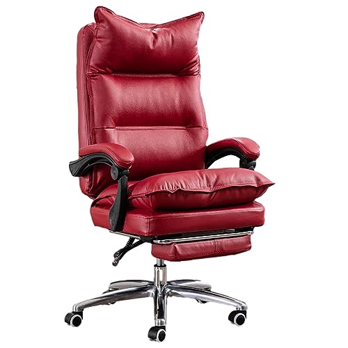 ZERAPH PU Leder Computerstuhl High Back Executive Chair 360 ° Drehspielstuhl mit Einstellbarer Armlehne für Home Office Pink Stilvoll und Stall von ZERAPH