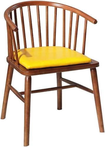 ZERAPH Speisesatzuhl, Nordic Solid Wood Princess Chair, einfacher Schreibtischstuhl/Café -Shop -Verhandlungstuhl/Hinterstuhl (Farbe: H) von ZERAPH
