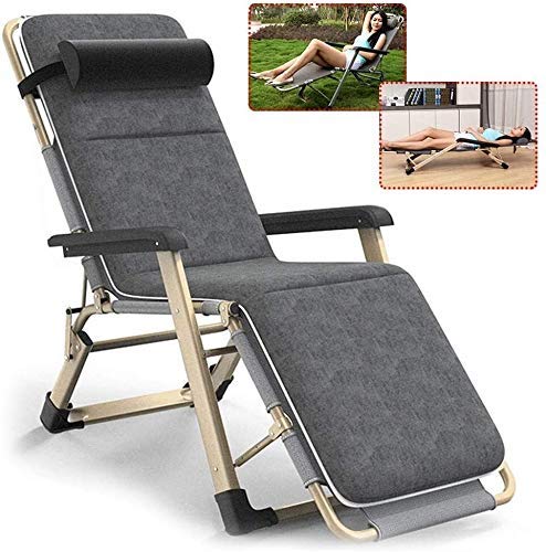ZERAPH Sun Lounger Stuhl, Lounge Stuhl Outdoor Klappbare Gartenliegestühle zusammenklappbarer Schwerkraft Liege Liege für Outdoor Camping Terrasse benötigt (a) von ZERAPH